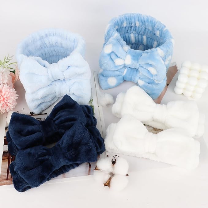 8 Pack Spa Headband for Washing Face Stocking Stuffers Skincare Headbands Bulk - Image 7