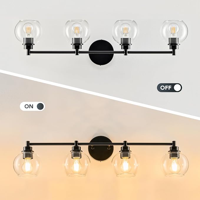 VONLUCE Bathroom Light Fixtures, 4-Light Bathroom Vanity Light - Image 2