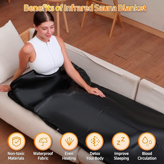 Infrared Sauna Blanket for Home: Portable Far Infrared Heating Blanket for Full - Image 2