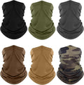 Fuinloth Neck Gaiter, 6 Pack Cooling UV Protection Bandana Face Mask Gator Scarf by fuinloth