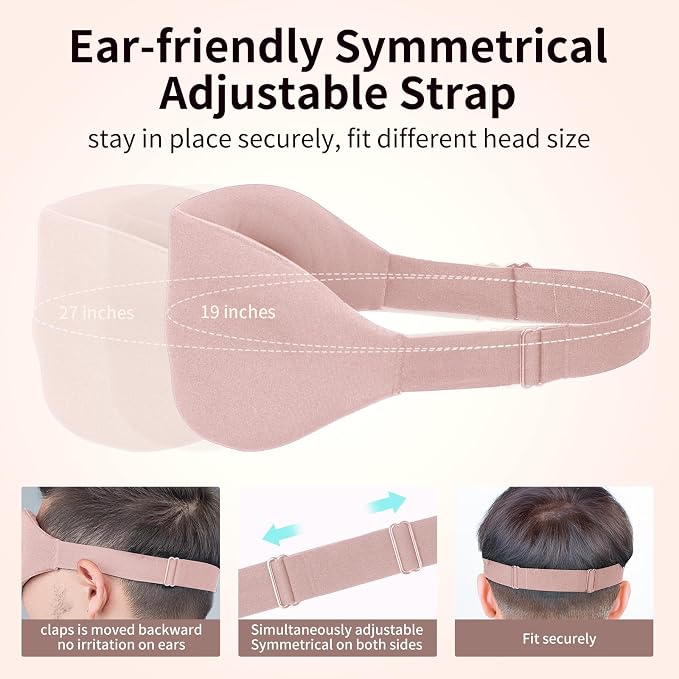 NEWVANGA Sleep Mask for Back and Side Sleeper, Block Out Light, Luxury Sleeping - Image 5
