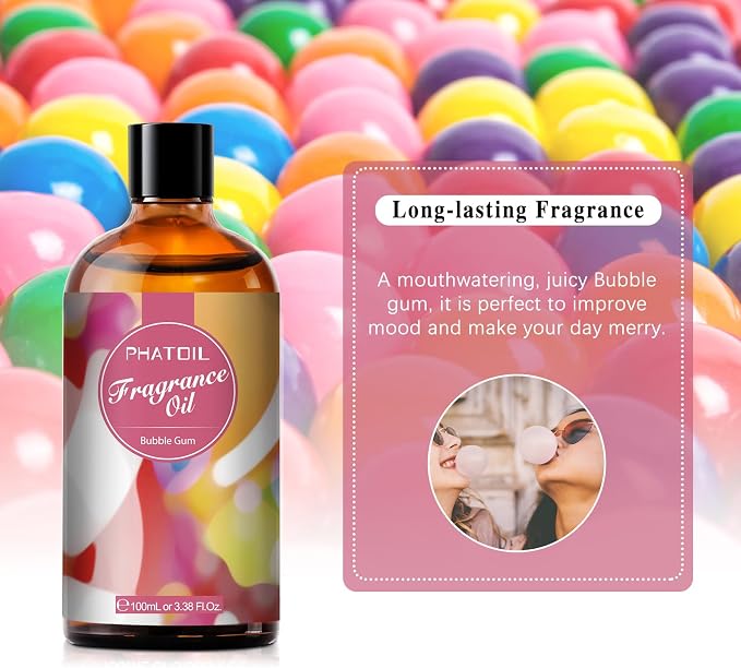 PHATOIL 3.38FL.OZ Bubble Gum Fragrance Oils - Image 6