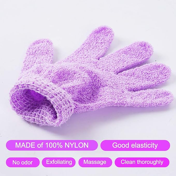 24 pcs Exfoliating Shower Gloves, Double Sided Exfoliating Bath Gloves Deep - Image 5
