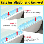 Bathtub Splash Guard for Tub Kids - 31IN Silicone Splash Guard - Image 7