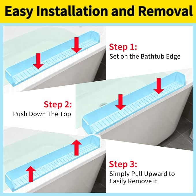 Bathtub Splash Guard for Tub Kids - 31IN Silicone Splash Guard - Image 7