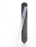 GERMANIKURE Glass Nail File in Suede Sleeve by GERMANIKURE