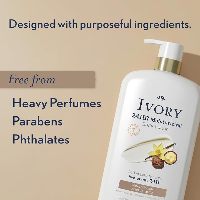 Ivory Hand & Body Lotion, 24hr Moisturizing, Repairs Extra Dry Skin, All Day - Image 6