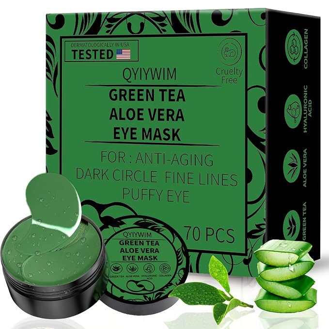 Qyiywim Under Eye Patches 70PCS, Under Eye Masks by Qyiywim