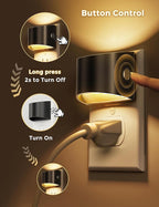 L LOHAS LED Night Lights Plug into Wall 2 Pack, Dusk to Dawn Sensor Nightlight - Image 4