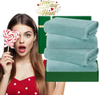 Teal Hand Towels for Bathroom, Bathroom Hand Towels Set of 4, Large 18" x 28" - Image 6