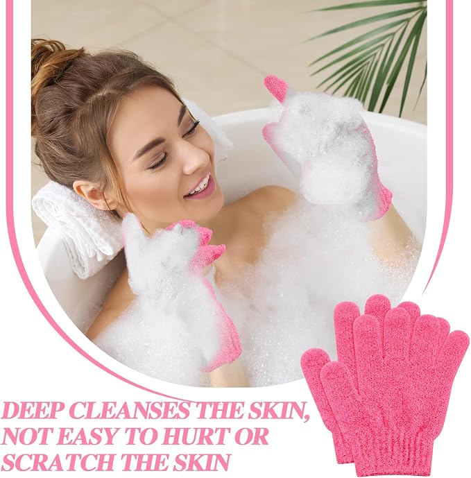 Ramede 30 Pair Exfoliating Glove Double Sided Exfoliating Bath Gloves Pack - Image 3