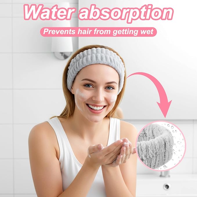 2PCS SPA Headbands, Make Up Headband Hair Headband - Image 6