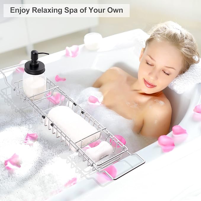 HOMEE Stainless Steel Shower Caddy Tray - Image 8