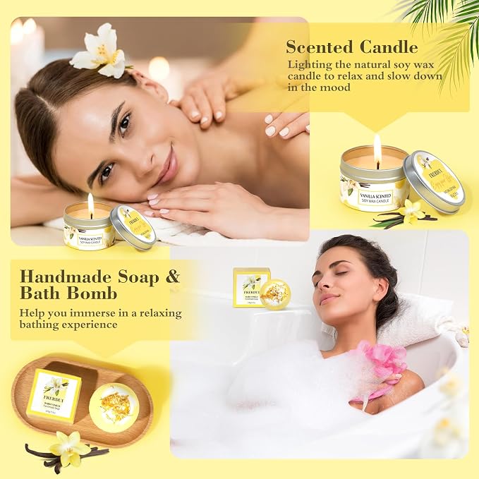 Mothers Day Gifts for Mom, Birthday Gifts for Women, Relaxing Spa Gift Baskets - Image 5