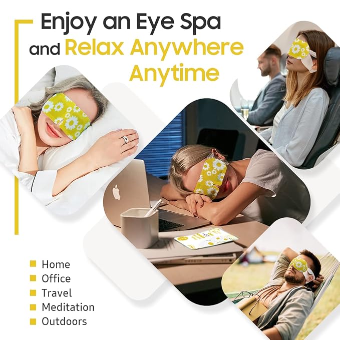 BeHoomi 30Packs Steam Eye Mask, Heated Eye Mask Warm Compress - Image 6