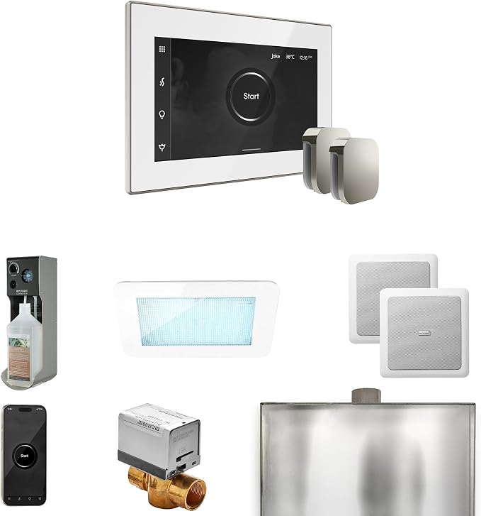 Mr Steam XDream Max Steam Shower Ctrl Pkg w/iSteamX Control and Steamhead in by MrSteam