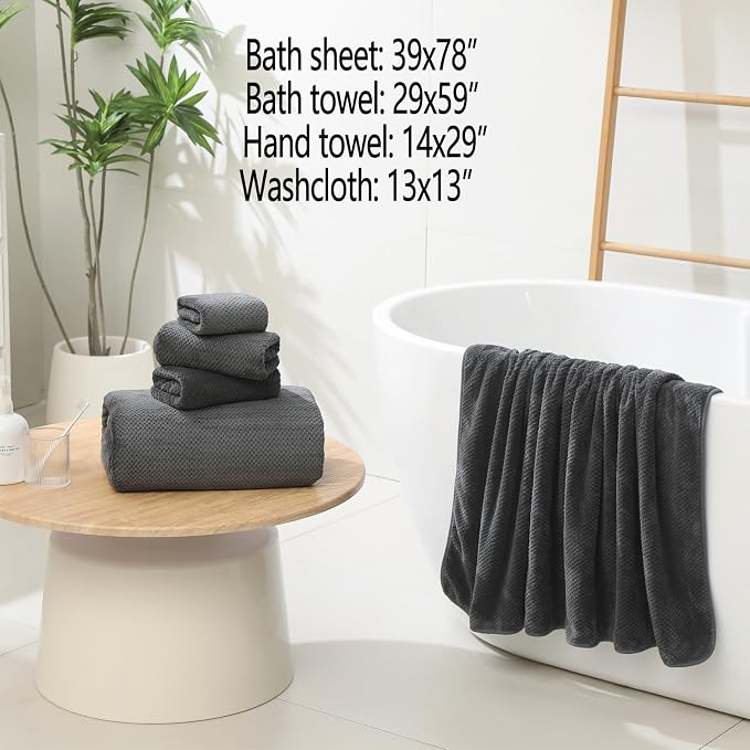 YTYC Towels, 29x59 Inches Extra Large Bath Towels - Image 2
