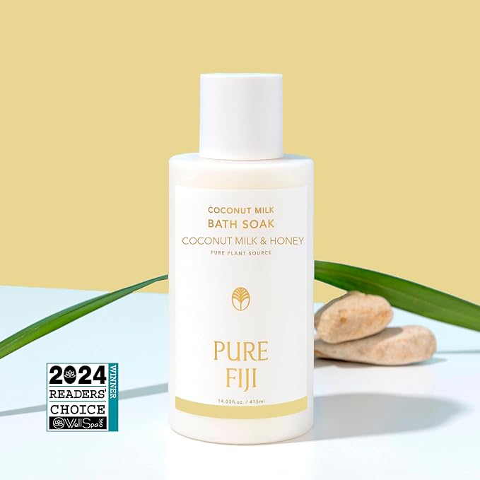 Pure Fiji Coconut Milk Bath Soak, Coconut Milk & Honey - Image 4