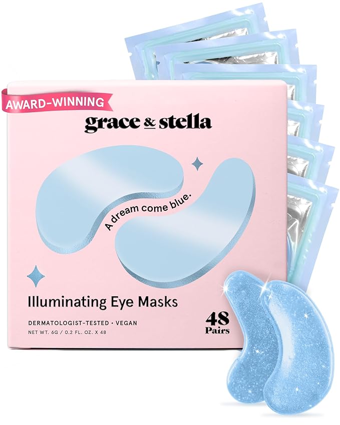 grace & stella Award Winning Under Eye Mask Reduce Dark Circles, Puffy Eyes by GraceStella