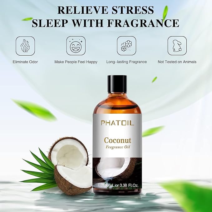 PHATOIL 3.38FL.OZ Coconut Fragrance Oils - Image 3