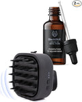 Black Wolf Sonic Scalp Head Massager & 100% Pure Argan Oil Bundle by BlackWolf