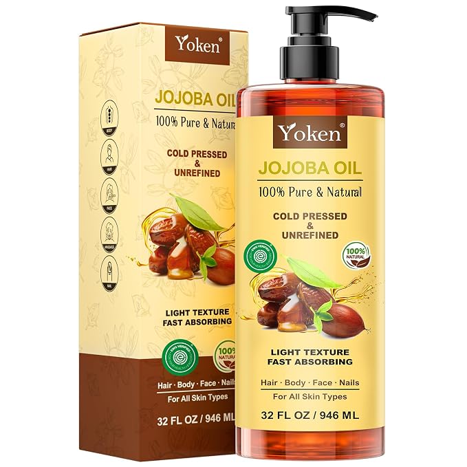 Yoken 32 fl oz 100% Pure Jojoba Carrier Oil by Yoken