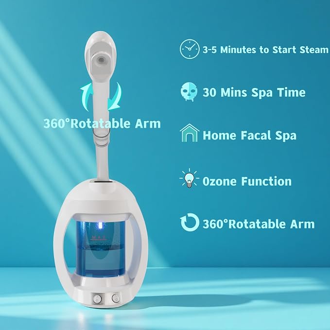Facial Steamer, Nano Ionic Face Steamer - Image 2