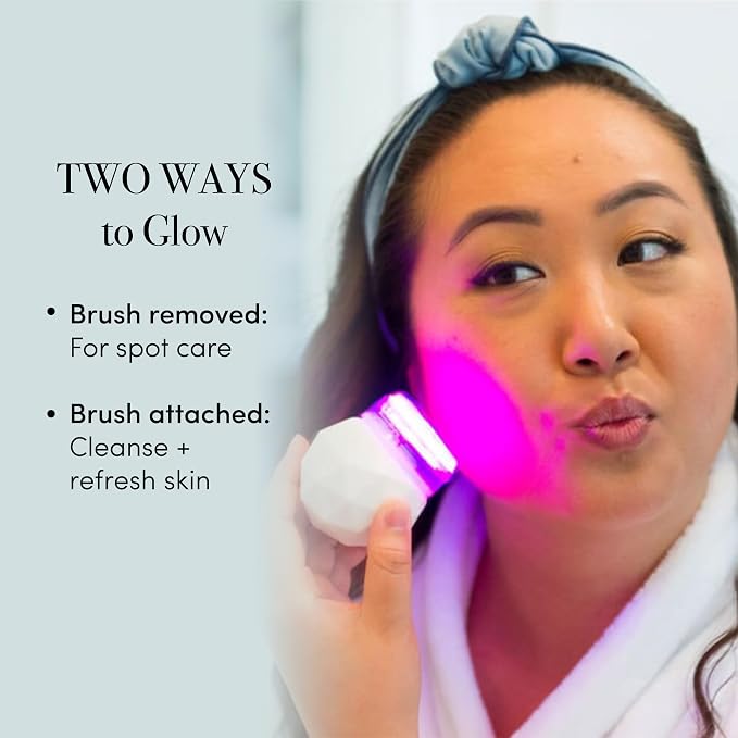 reVive Light Therapy Soniqué Mini Acne Cleanser, Battery-Operated Sonic Face - Image 4