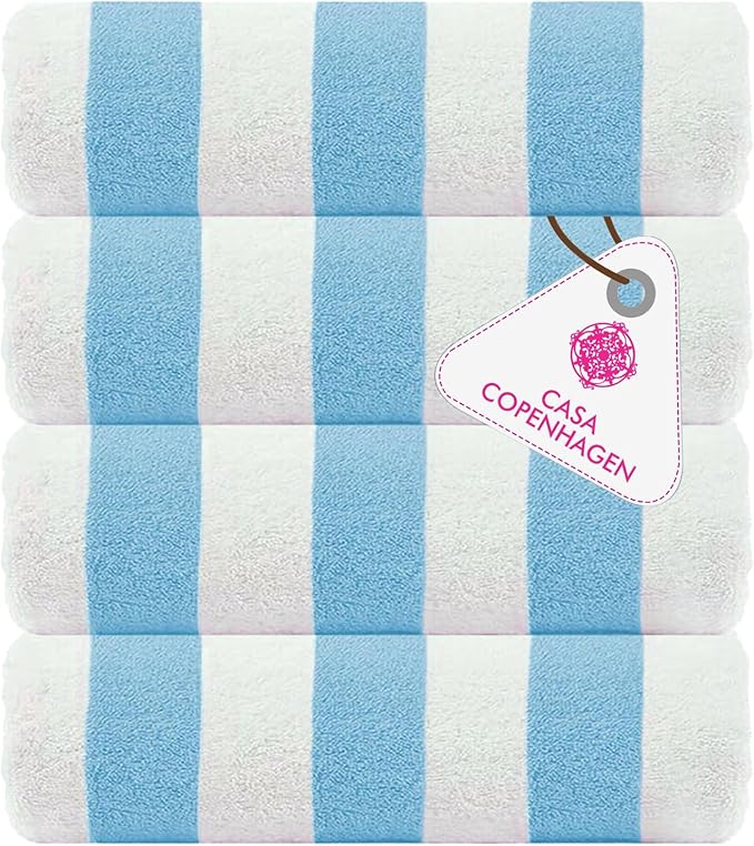 CASA COPENHAGEN Cabana Beach Towel Designed in Denmark Rough and Tough by CASACOPENHAGEN