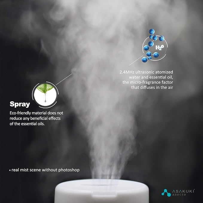 ASAKUKI Essential Oil Diffuser for Home, 300 ml Humidifier - Image 7