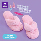 Claire's Kids Pedicure Kit, 7-Piece Home Spa Set - Image 4