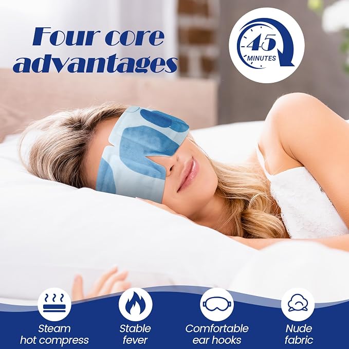 120 Pcs Steam Eye Masks Disposable Bulk Self Heated Eye Masks - Image 4