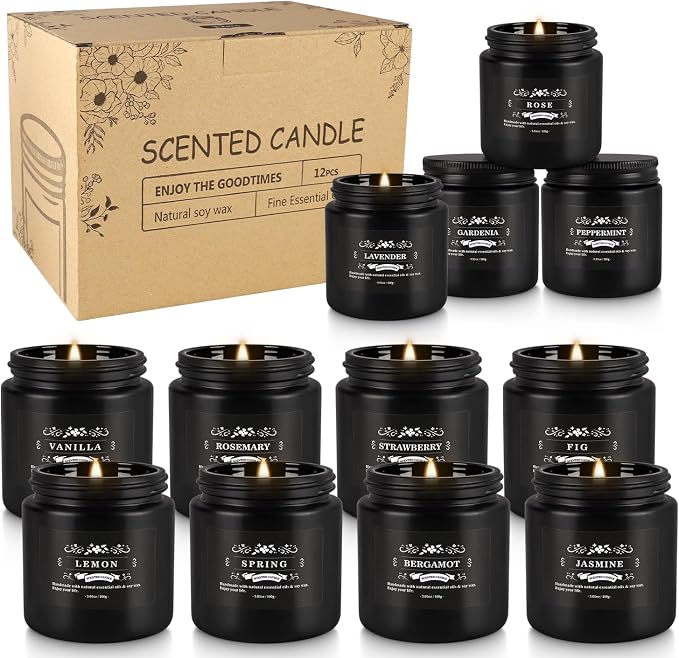 WPONSZU 12 Pcs Halloween Scented Candles - Image 9