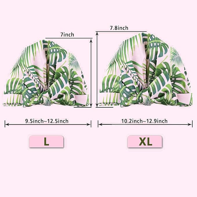 Shower Cap for Women Reusable Waterproof Bath Cap for Long Hair Cap for Shower - Image 5