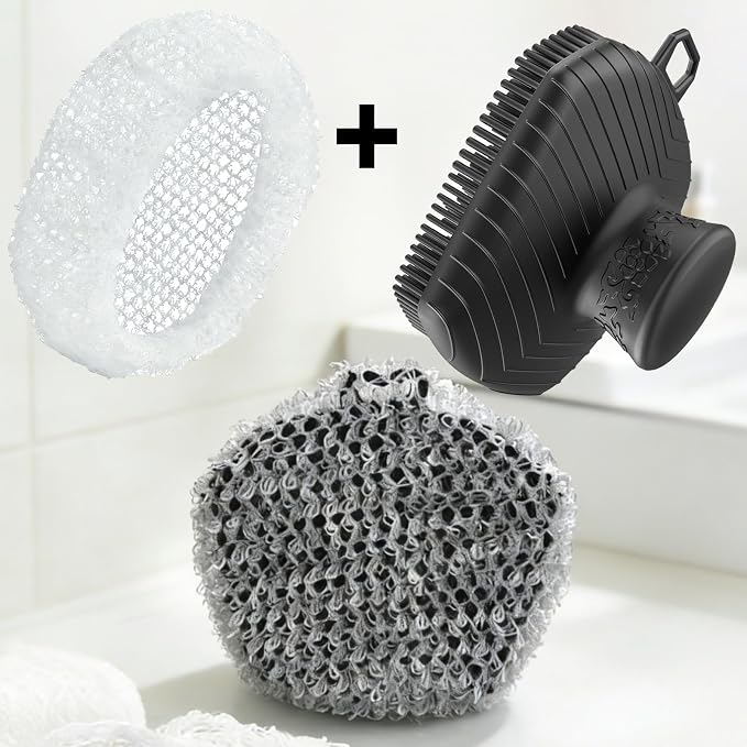 2 Pcs African Net for RamPula Face Scrubber, Facial Exfoliation Sponge - Image 3