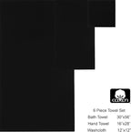 COTTON CRAFT Waffle 6 Piece Towel Set - Image 7