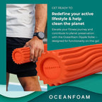 Oceanfoam Ripple Travel Foam Roller Firm Mini Foam Roller - Image 4