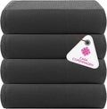CASA COPENHAGEN Wafffle 4Pcs 100% Egyptian Cotton Large Designer Towels Gift by CASACOPENHAGEN