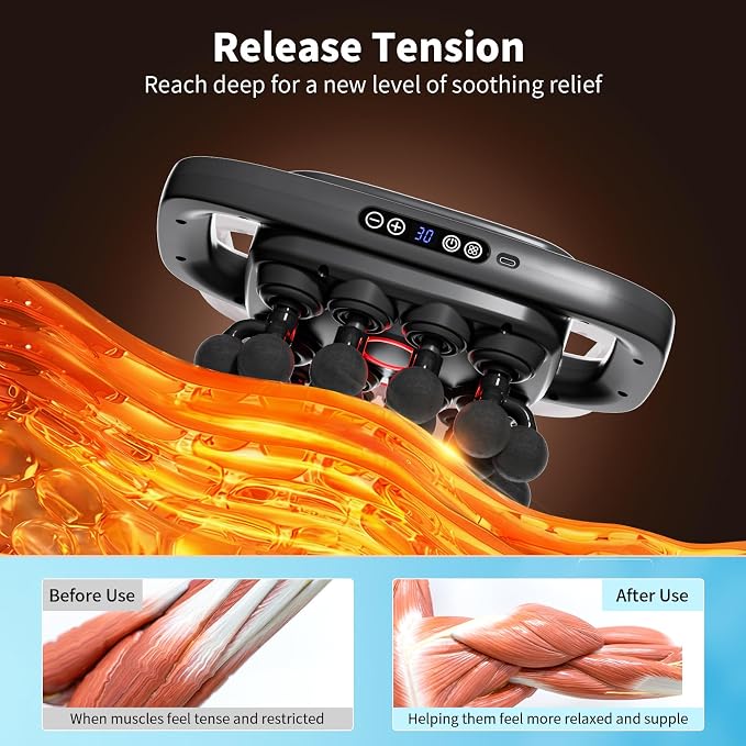 20-Head Massage Gun, 30 Intensity Levels 3 Modes, Deep Tissue Massager - Image 2