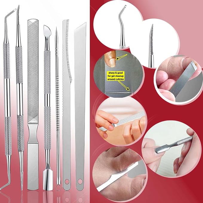 10PCS Toenail Clippers Tool, Ingrown toenail Tool, Professional Thick & Ingrown - Image 4