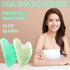 Sherr 24 Pcs Gua Sha Facial Tool Resin Gua Sha Massage Tool Heart Shaped Gua - Image 5