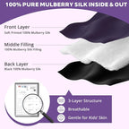 Kids Silk Sleep Mask: 100% Mulberry Silk Eye Mask - Image 3