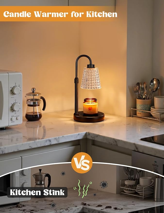 Innqoo Black Crystal Candle Warmer Lamp - Image 4