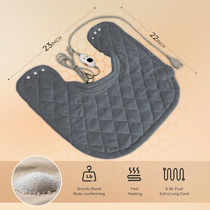 GOTCOZY Heating pad for Neck and Shoulders Pain Relief-Heat Wrap pad - Image 2