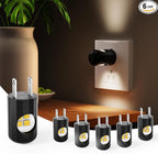 TSEXES Plug-in LED Night Lights, Dusk to Dawn Sensor, Non-Dimmable, 6 Pack by SuperBrightLEDCornLightBulb