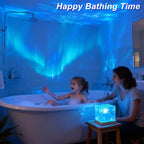Rechargeable Shower Lights for Inside Shower, 16 Color Ocean Wave Projector - Image 4