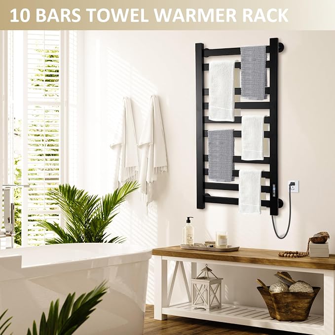Heated Towel Rack for Bathroom Towel Warmer Racks Wall Mounted - Image 6