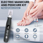 Electric Nail Drill, Cordless 2000 mAh Rechargeable Portable Nail File 12 in 1 - Image 2