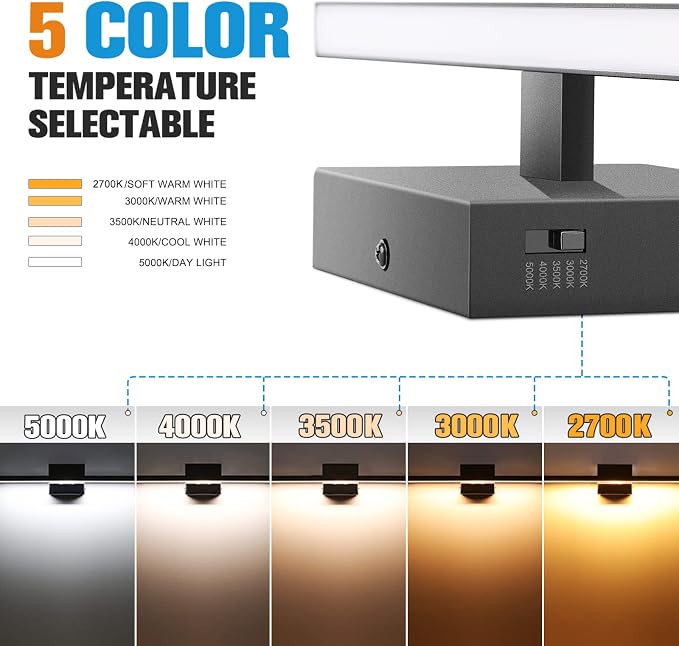 VOLISUN Modern Bathroom Vanity Light 31.5 inch, 18W Dimmable 5CCT Led Bathroom - Image 2