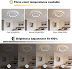 Shine LUEST Modern Round LED Flush Mount Ceiling Light - Image 3